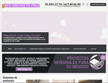 Tablet Screenshot of expoproyectofrio.com
